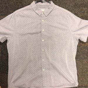 Goodfellow casual shirt- blue ticking